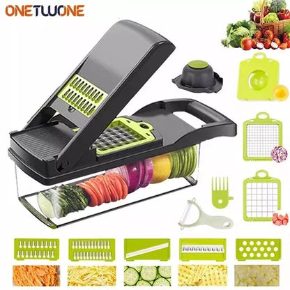 Mandolina Picatodo Multifuncional Para Verduras Y Frutas