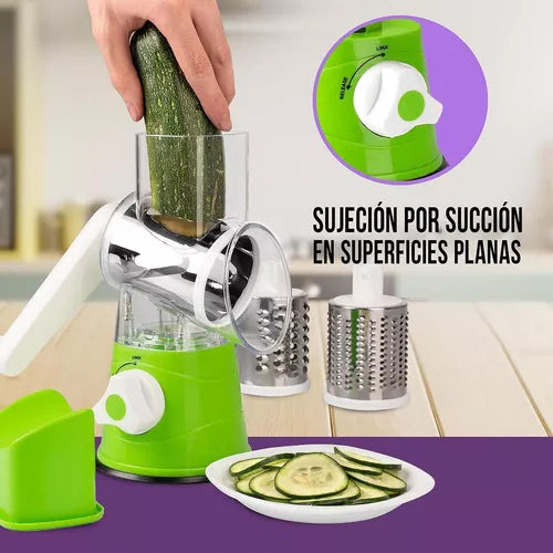 🥗🍠🥦MOLINO RAYADOR TIPO TAMBOR DE FRUTAS Y VERDURAS CON VENTOSA DE SUCCION🥗🍠🥦